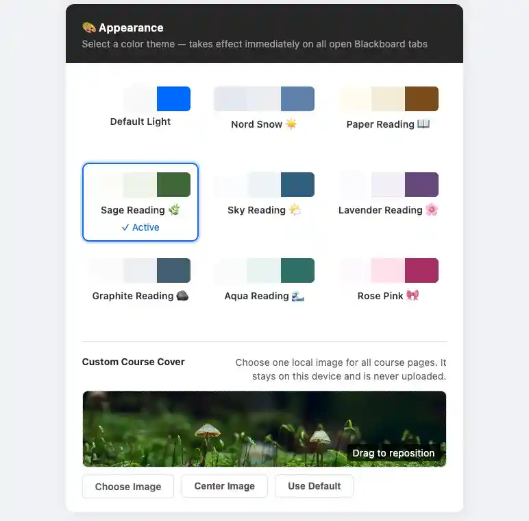 Appearance Setup